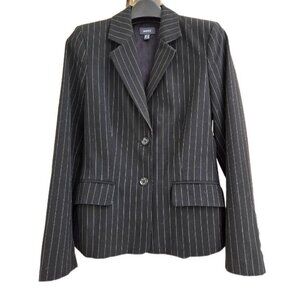 Mexx Black Pinstripe Blazer - (US 2/4)